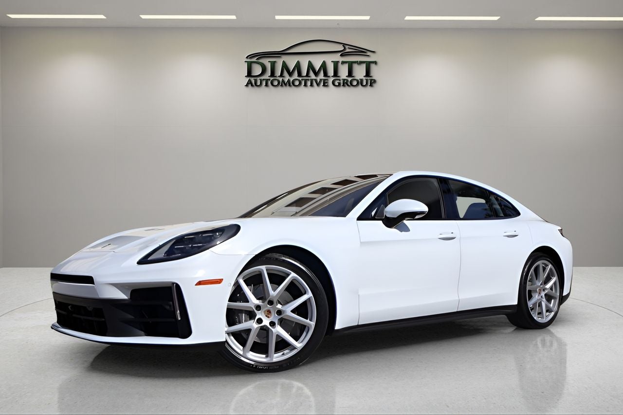 2024 Porsche Panamera Base in White — front three-quarter view