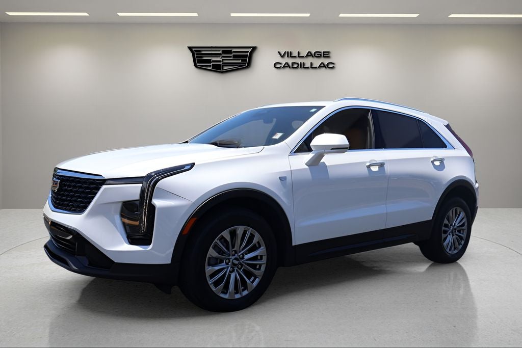 2024 Cadillac XT4 Premium Luxury in Crystal White Tricoat — front three-quarter view
