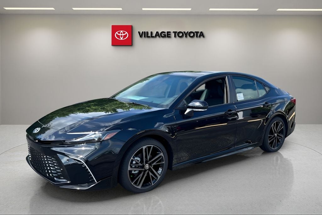 2026 Toyota Camry XSE in Midnight Black Metallic — front three-quarter view