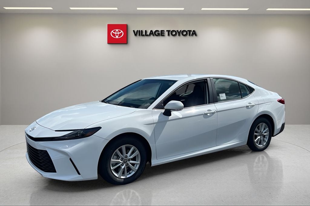 2026 Toyota Camry LE in Ice Cap — front three-quarter view