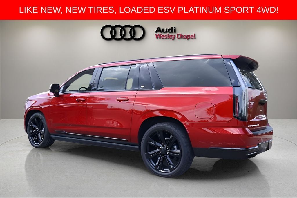 2026 Cadillac Escalade ESV — rear three-quarter view