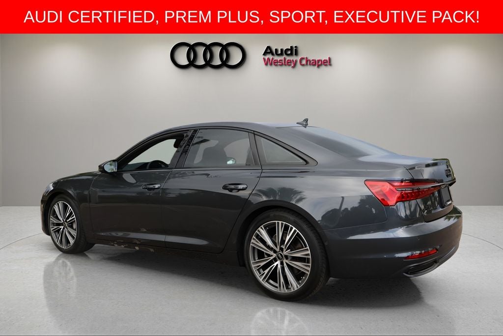2023 Audi A6 — rear three-quarter view