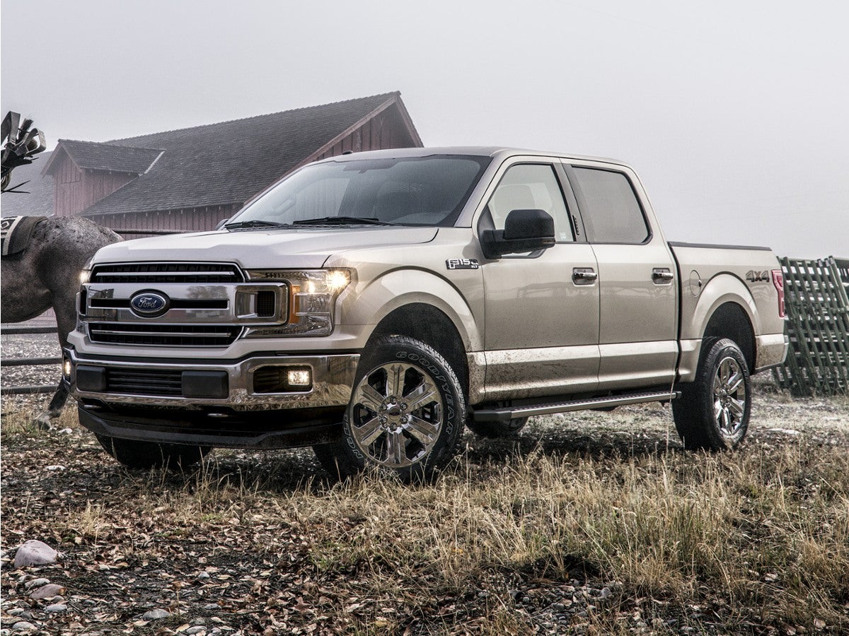 2019 Ford F-150 XL in Oxford White — front three-quarter view