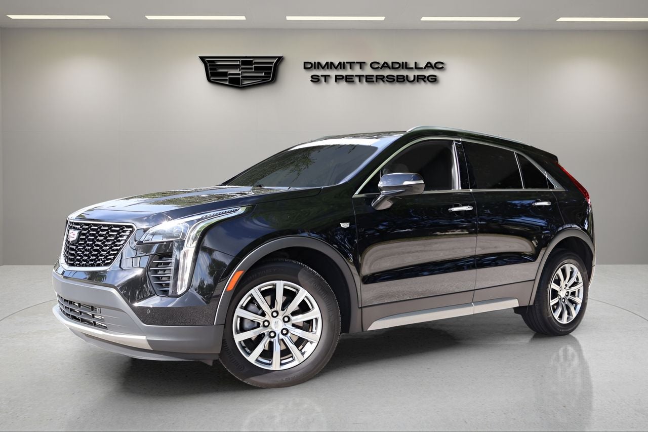 2023 Cadillac XT4 Premium Luxury in Stellar Black Metallic — front three-quarter view