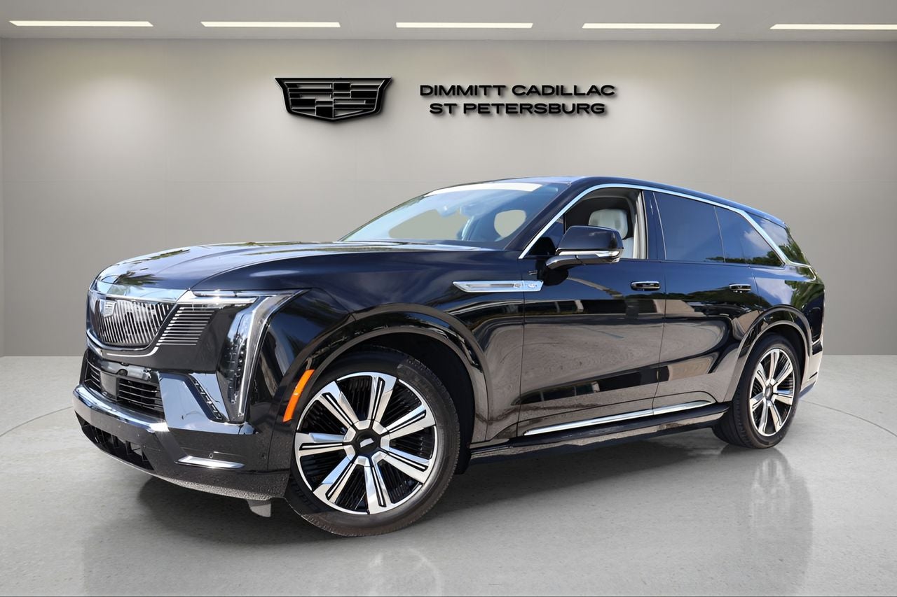 2025 Cadillac ESCALADE IQ Luxury 1 in Black Raven — front three-quarter view