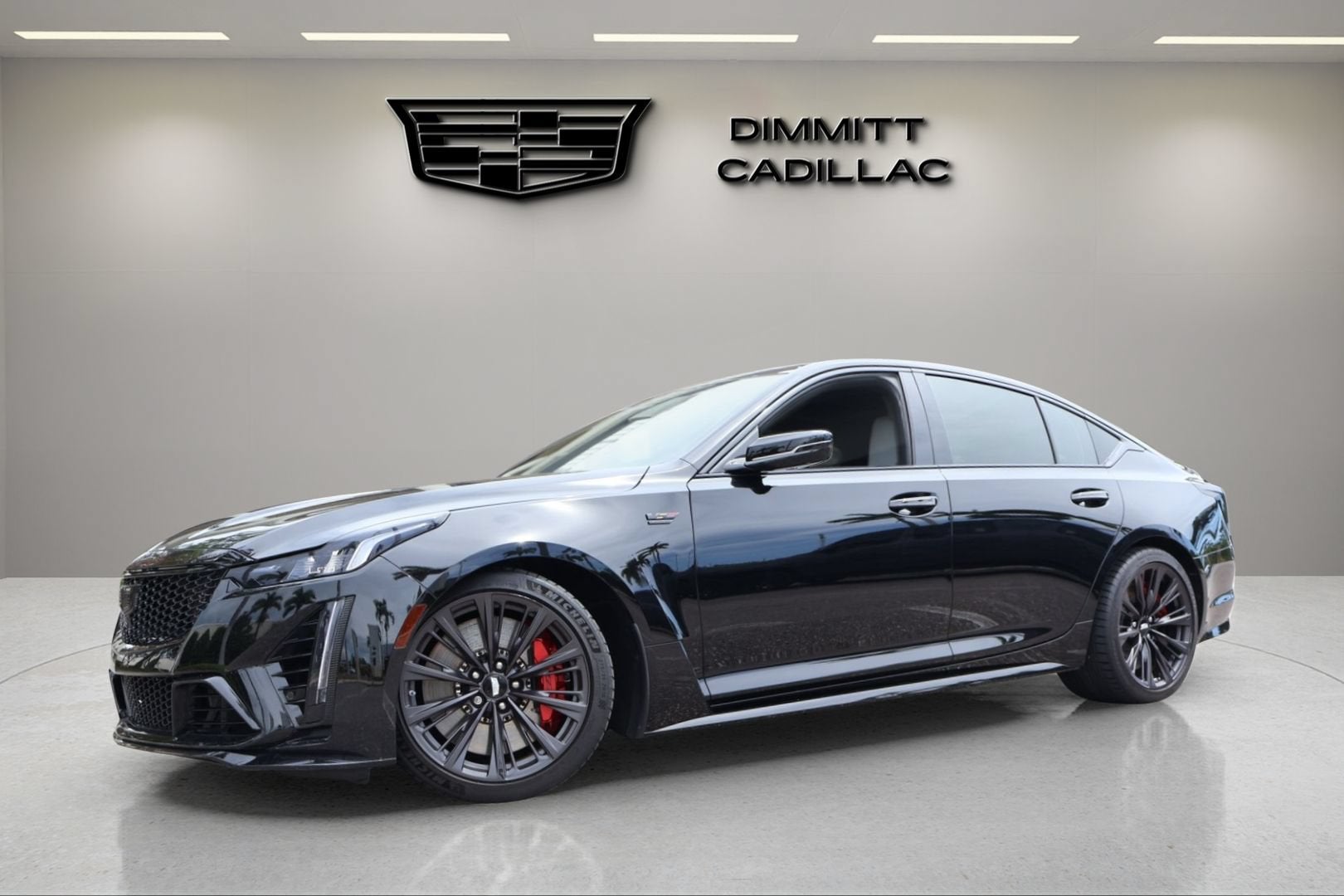 2024 Cadillac CT5-V V-Series Blackwing in Black Raven — front three-quarter view